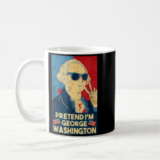 Pretend Founding Father 4th Of July Halloween コーヒーマグカップ