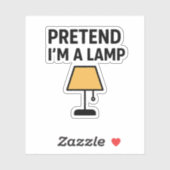 Pretend I’m A Lamp Cute Lamp Sticker シール (シート)