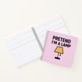 Pretend I’m A Lamp Funny Lamp Notebook ノートブック (内部)