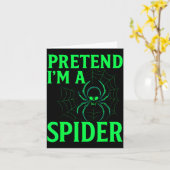 Pretend I’m A Sder Shirt, Funny Halloween Skeleton カード (黄色い花)