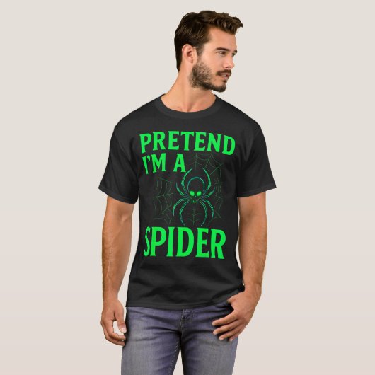 Pretend I’m A Sder Shirt, Funny Halloween Skeleton Tシャツ (正面フル)