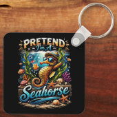 Pretend I’m a Seahorse キーホルダー (裏面)