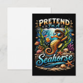 Pretend I’m a Seahorse サンキューカード (正面/裏面)