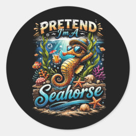 Pretend I’m a Seahorse ラウンドシール