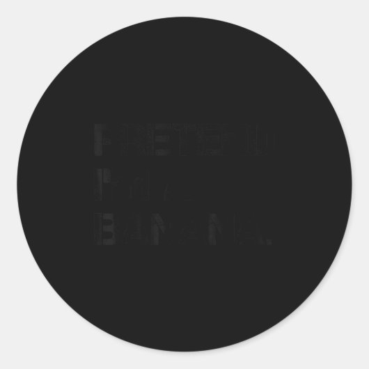 Pretend I'm A Banana Lazy Halloween Party Banana C ラウンドシール (正面)