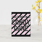 Pretend I'm A Candy Cane Christmas Pajama Hallowee カード (黄色い花)