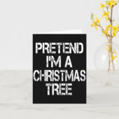 Pretend I'm A Christmas Tree Easy Fun Costume カード (黄色い花)