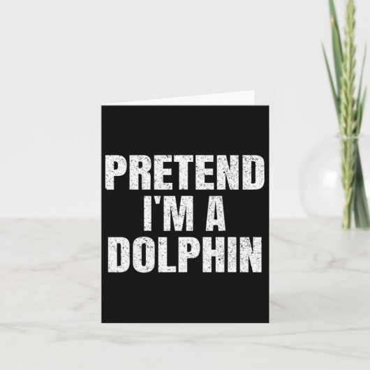 Pretend I'm A Dolphin Easy Halloween Family Group  カード (正面)