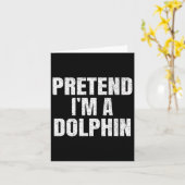 Pretend I'm A Dolphin Easy Halloween Family Group  カード (黄色い花)