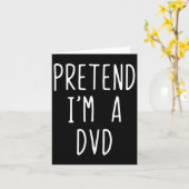 Pretend I'm A Dvd Costume Halloween Funny Lazy Adu カード (黄色い花)