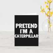 Pretend I'm A Funny Halloween Costume Humor  カード (黄色い花)