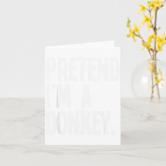 Pretend I'm A Funny Halloween Party Costume  カード (黄色い花)