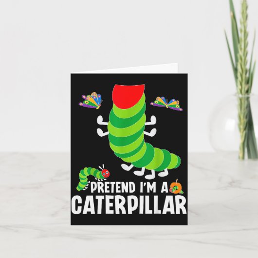 Pretend I'm A Funny Lazy Halloween Costume カード (正面)