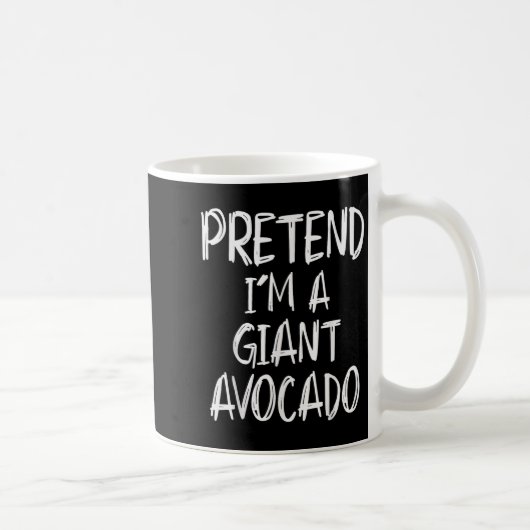 Pretend I'm A Giant Avocado Costume Halloween Part コーヒーマグカップ (右)