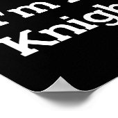 Pretend I'm A Knight Costume Party Funny Halloween ポスター (角)