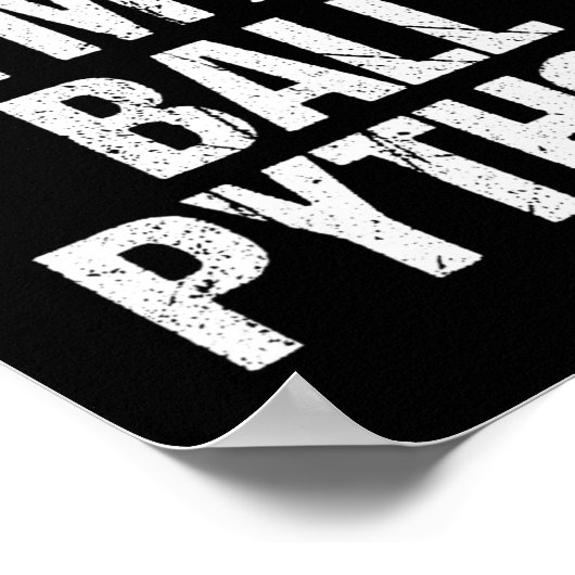 Pretend I'm A Ll Python Costume Funny Halloween Pa ポスター (角)