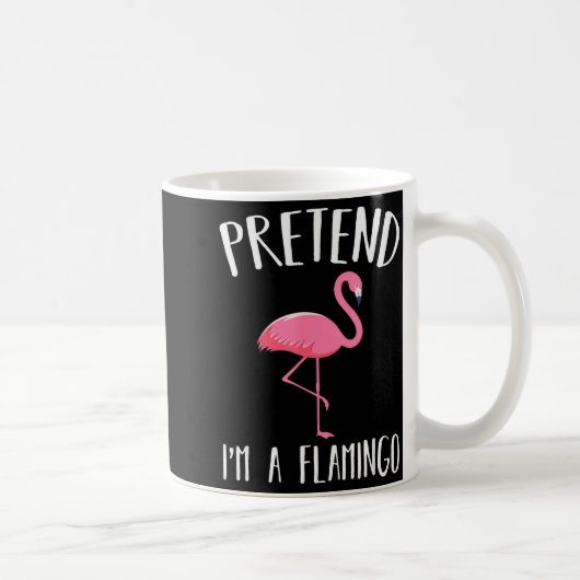 Pretend I'm A Nk Flamingo Funny Halloween Costume コーヒーマグカップ (右)
