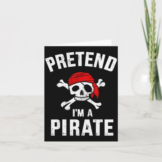 Pretend I'm A Rate Funny Lazy Easy Diy Halloween C カード (正面)