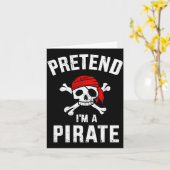 Pretend I'm A Rate Funny Lazy Easy Diy Halloween C カード (黄色い花)