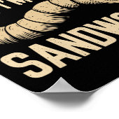 Pretend I'm A Sandworm Funny Halloween Party Costu ポスター (角)