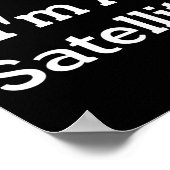 Pretend I'm A Satellite Costume Funny Space Hallow ポスター (角)