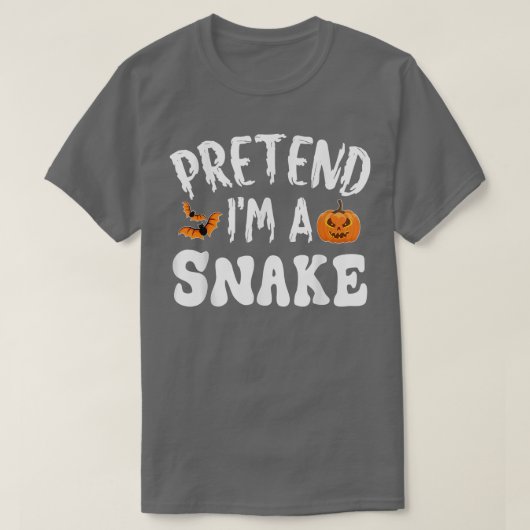 Pretend Im A Snake Halloween Costume Men Women Kid Tシャツ (デザイン正面)