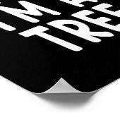 Pretend I'm A Tree Funny Lazy Last Minute Hallowee ポスター (角)