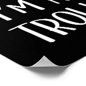 Pretend I'm A Troll Costume Party Funny Halloween  ポスター (角)