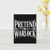 Pretend Im A Warlock Fantasy Magic Wizard Roleplay カード (黄色い花)