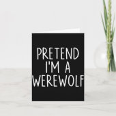Pretend I'm A Werewolf Halloween Couples Costume M カード (正面)