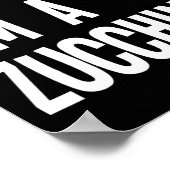 Pretend I'm A Zucchini Funny Halloween Party Costu ポスター (角)