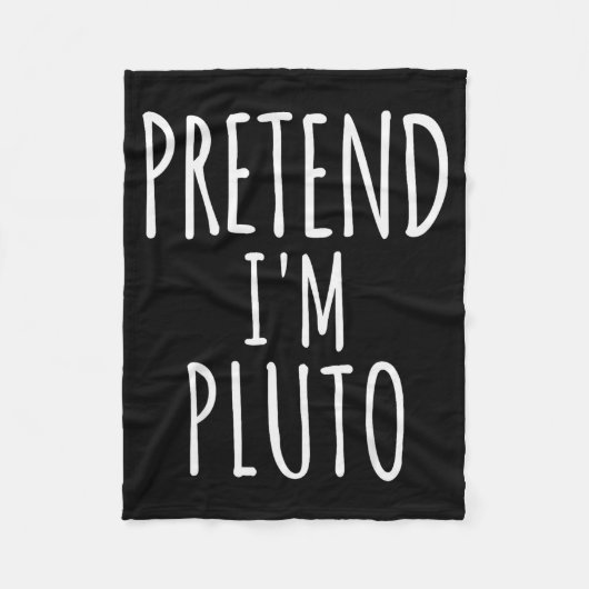 Pretend I'm Man Costume Matching Funny Halloween フリースブランケット (正面)