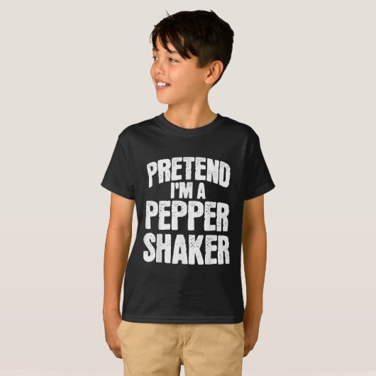 Pretend I'm Pepper Shaker Funny Matching Halloween Tシャツ (正面フル)