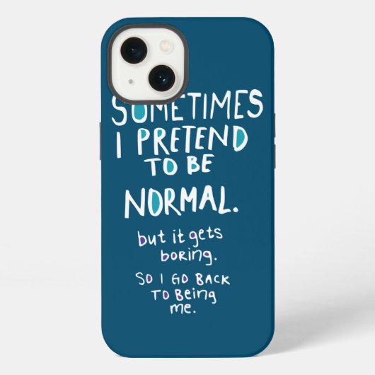 Pretend to be normal iPhoneケース (裏面)