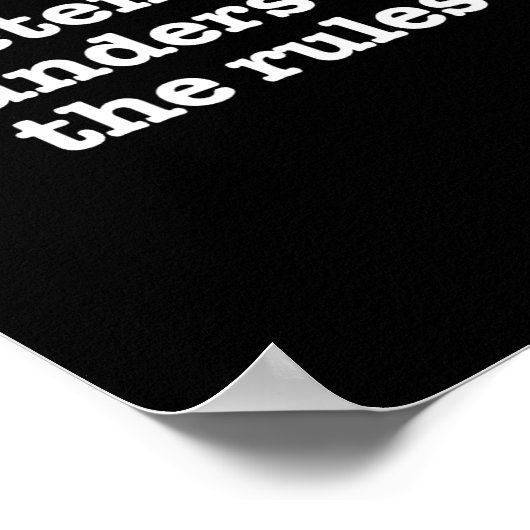 Pretending To Understand The Rules Funny Board Gam ポスター (角)