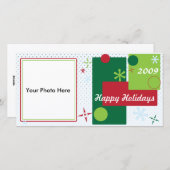 PRetroホリデーフォトカード シーズンカード (正面/裏面)