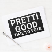 PRETTI GOOD Time To Vote Yard Sign 長方形シール (封筒)