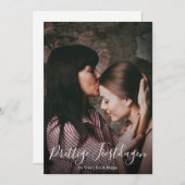 Prettige FeestdagenスクリプトフォトオーバーレイKerstkaart シーズンカード (正面/裏面)