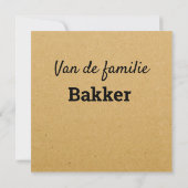 Prettige Kerstdagen Kerst kaart 招待状 (裏面)