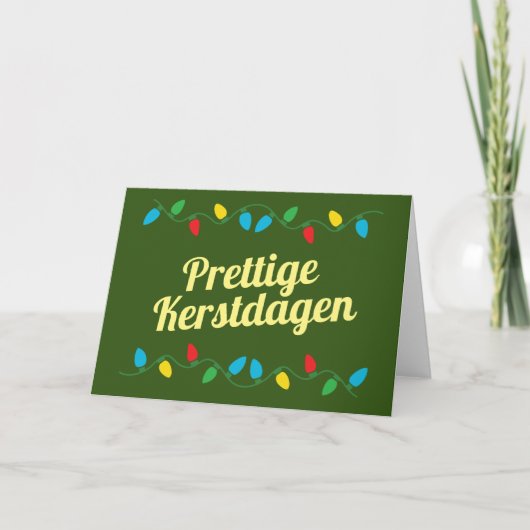 Prettige Kerstdagen | Kerstkaart Nederlands  カード (正面)