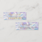 Prettyなプロフェッショナルハートのホログラム ロイヤリティカード (正面/裏面)