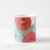 Pretty Abract Colorful Busy Floral Pattern コーヒーマグカップ (中央)