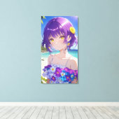 Pretty Anime Art. キャンバスプリント (インサイチュ (ウッドフロア))
