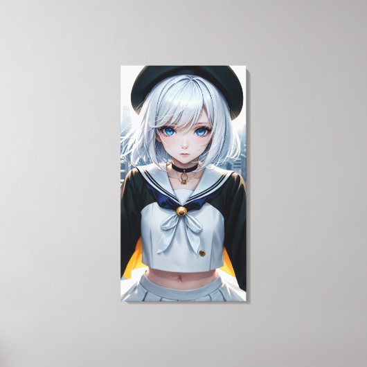 Pretty Anime Art. キャンバスプリント (正面)