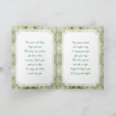 Pretty Asian Fairy Girl Happy Birthday カード (内部)