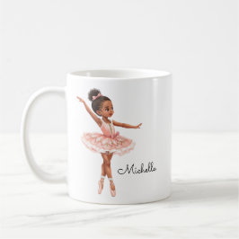 Pretty Ballerina Girl Custom コーヒーマグカップ
