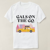 pretty basic podcast - gals on the go    tシャツ (デザイン正面)