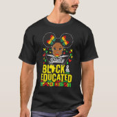 Pretty Black And Educated Black History Month Quee Tシャツ (正面)