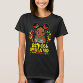 Pretty Black And Educated Black History Month Quee Tシャツ (正面)