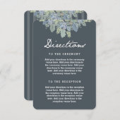 Pretty Blooms Vintage Gardens ウェディング ディレクションズ エンクロージャーカード (正面/裏面)